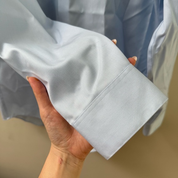 Calvin Klein No Iron Slim Fit Dress Shirt - Picture 5 of 7